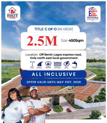 Hot Deal Alert, Eghosa Garden City, Ovia Nortt East Lga, Benin, Oredo, Edo, Residential Land for Sale