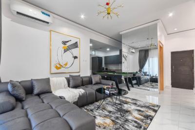Nicely Furnished Three Bedroom Maisonette Penthouse, Lekki Phase 1, Lekki, Lagos, Flat / Apartment Short Let