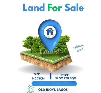 Fenced Dry Land Measuring 1,400sqm, Ikoyi, Lagos, Mixed-use Land for Sale