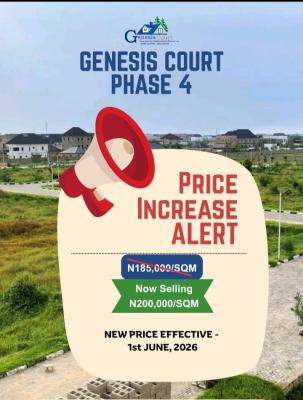 Affordable Plots of Land in a Secure, Well-developed Estate, Genesis Court Phase 4, Sangotedo, Ajah, Lagos, Mixed-use Land for Sale