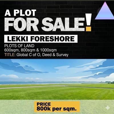 Lekki Foreshore Plots of Land, Lekki Phase 1, Lekki, Lagos, Residential Land for Sale