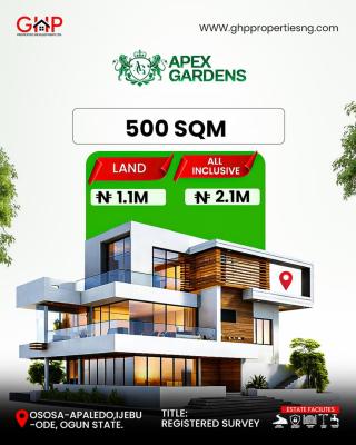 Apex Gardens Estate, Apa-aledo Ososa Ljebu-ode/ Ikorodu Road Expressway, Ijebu Ode, Ogun, Residential Land for Sale