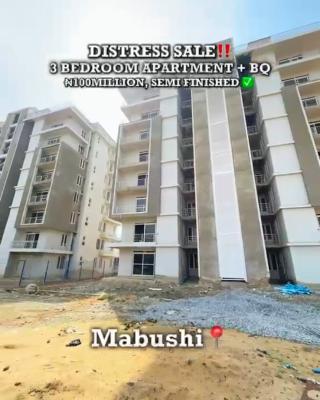 Semi Finished 3 Bedroom with a Bq, Tarred Road, Mabushi, Abuja, Flat / Apartment for Sale