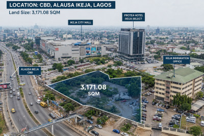 a 3,171 Square Meters of Land, Cbd, Alausa, Alausa, Ikeja, Lagos, Mixed-use Land for Sale