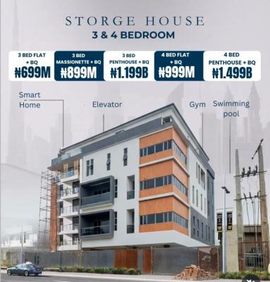 3 Bedroom Massionette + Bq + 3 Car Park, Shonibare Estate Ikeja, Maryland, Lagos, Flat / Apartment for Sale