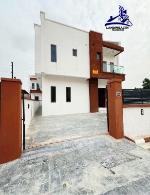 Contemporary 5 Bedroom Fully Detached Duplex with Bq, Secure Estate at Abijo Gra, Abijo, Lekki, Lagos, Detached Duplex for Sale