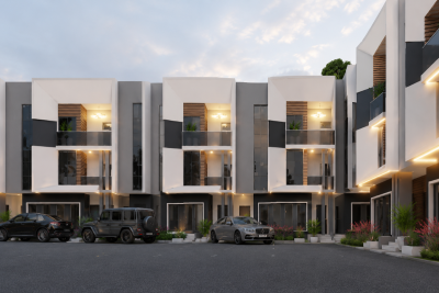 4 Bedroom Terrace Duplex with Bq, Life Camp, Abuja, Semi-detached Duplex for Sale