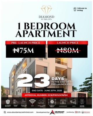 Yaba Smart Investment: 60 Sec to Unilag  Diamond in The City, Diamond in The City, 1minute From Unilag, Yaba, Lagos, Flat / Apartment for Sale