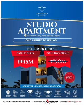 Studio Apartments, Flexible Payment Plan Available for Up to 9 Months., Akoka, Yaba, Lagos, Flat / Apartment for Sale