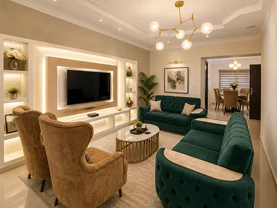 Furnished 1 Bedroom Apartment Pool, Gym & 24HRS Light — 4th Avenue Opposite Hmedix, Gwarinpa, Abuja