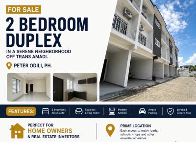 Exclusive 2-bedroom Duplex, Peter Odili, Ph., Trans Amadi, Port Harcourt, Rivers, Terraced Duplex for Sale