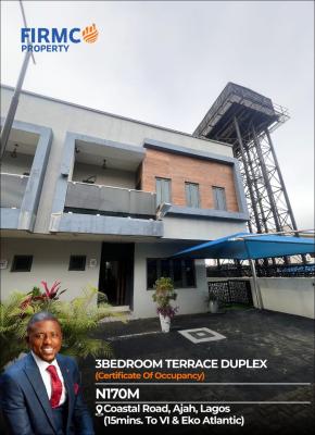 Elegantly Furnished 3 Bedroom Terrace Duplex with Luxury Finishing, (near Coastal Road), Ajah, Lagos, Terraced Duplex for Sale