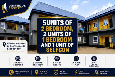 Commercial Property, By East West Road & Elimbu By Tank, Rumuodara, Port Harcourt, Rivers, Commercial Property for Sale