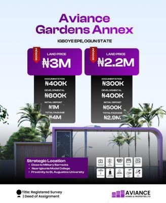 Affordable and Secure Estate Land with Registered Survey Title