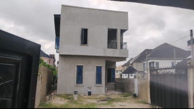 4 Bedroom Fully Detached Duplex with a Spacious Shop at The Front,  Se, Seaside Estate, Badore, Ajah, Lagos, Detached Duplex for Sale