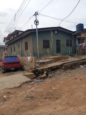 Half Plot with Bungalow of 6units of Roomselfcontain, Oyebanjo Street Off Elebiju Road Ketu Lagos, Ketu, Lagos, Detached Bungalow for Sale