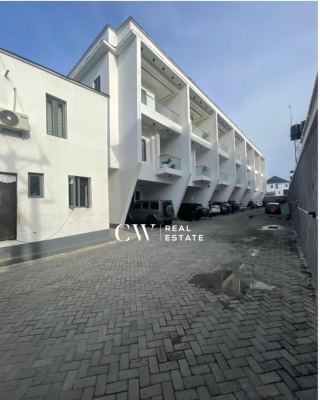 4 Bedroom Terrace Duplex with Bq, Ikate, Lekki, Lagos, Terraced Duplex for Rent