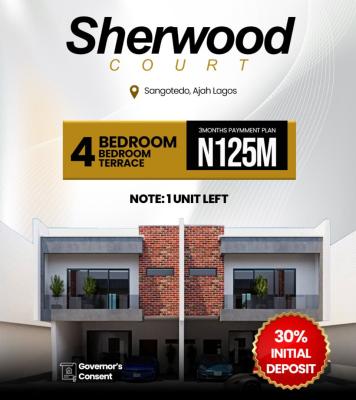 Brand New 4 Bedroom Terrace Duplex at Sherwood Court Sangotedo, Sangotedo, Ajah , Lagos., Sangotedo, Ajah, Lagos, Terraced Duplex for Sale