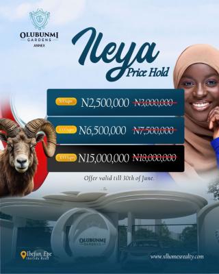 Ileya Promo Available,secure Your Dream Land Now for Investment, Olubunmi Garden Annex,share Landmark with Ibefun International College, Epe, Lagos, Mixed-use Land for Sale