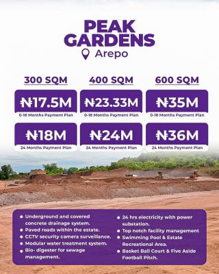 Peak Garden Arepo Ogun State, Arepo Ogun State, Berger, Arepo, Ogun, Residential Land for Sale