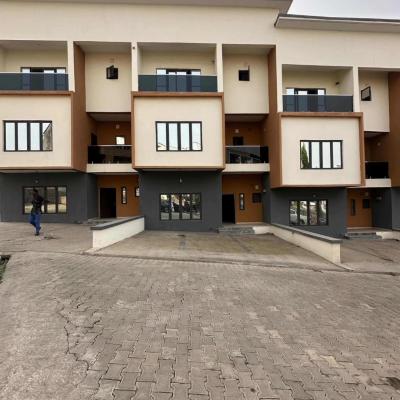 Newly Constructed 4 Bedrooms Terrace Duplex with a One Room Bq, Wuye, Abuja, Terraced Duplex for Sale