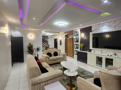 Luxurious Furnished 3 Bedroom Flat with Gen & Inverter — Wuye, Abuja