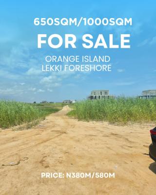 Land Plots Measuring 650sqm/1000sqm0, Orange Island Estate, Lekki Foreshore, Lekki Phase 1, Lekki, Lagos, Residential Land for Sale