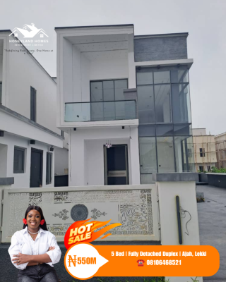 5 Bed Fully Detached Duplex, Royal Garden, Ajah, Lagos, Detached Duplex for Sale