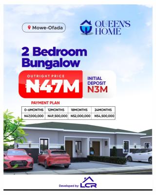 Own a 2 Bedroom Bungalow with an Initial Deposit, Queens Homes Estate, Mowe Ofada, Ogun, Flat / Apartment for Sale