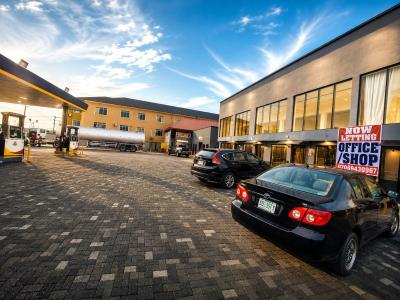 Brand New Office Space 81sqm Ground Floor in a Busy   Filling Station, By Lagos Business School, Ajah, Lagos, Office Space for Rent