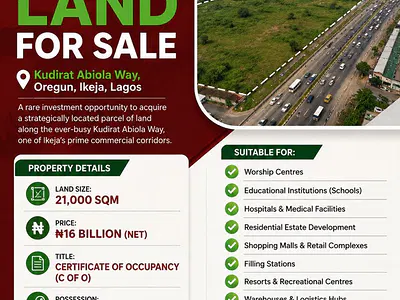 21, 000 SQM of Land Along a Very Busy Area