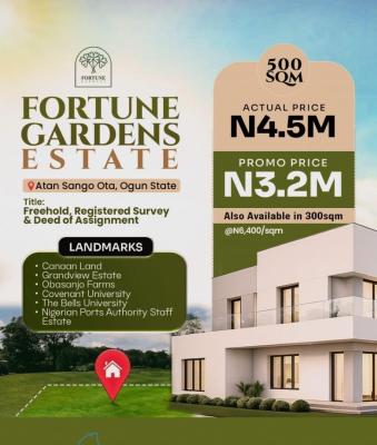 Promo Offer Land in a Busy Location, Fortune Garden Estate, Sango Ota, Ogun, Residential Land for Sale