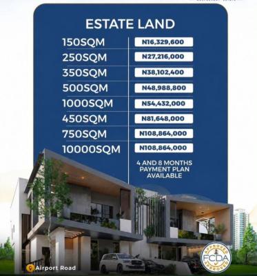 Estate Plots in Hutu Exclusive, Airport Road, Lugbe District, Abuja, Residential Land for Sale