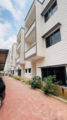4bedroom Terrace Duplex with Bq, Main, Wuye, Abuja, Terraced Duplex for Rent