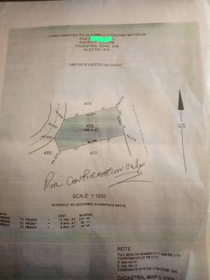 1888sqm of a Residential Land in Guzape, Guzape District, Abuja, Residential Land for Sale
