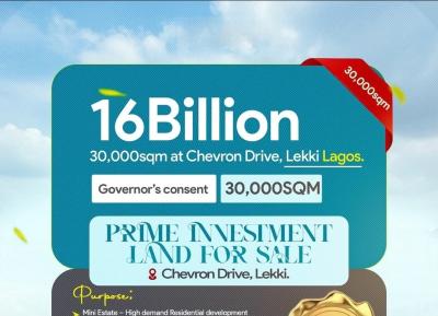 Chevron Drive, Lekki - Size: 30,000 Sqm - Title: Governors Consent, Lekki, Lagos, Industrial Land for Sale