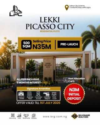 Most Affordable Plots of Land Facing The Coastal Road, Labour Town Coastal Road Ibejulekki, Ibeju Lekki, Lagos, Mixed-use Land for Sale