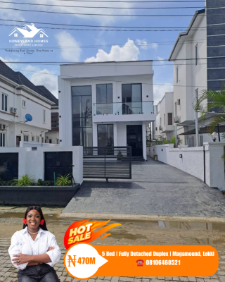 5 Bed Fully Detached Duplex, Megamound Estate, Ikota, Lekki, Lagos, Detached Duplex for Sale