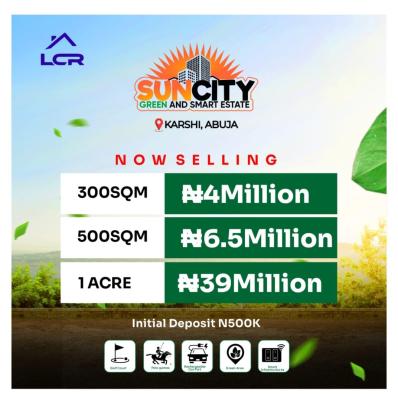 Green and Smart Estate, Sun City Estate,karshi, Wuse, Abuja, Residential Land for Sale