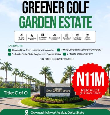Mixed Use Land, *greener Golf Garden Estate,directly Facing Asaba -warri Expressway*, Aniocha South, Delta, Mixed-use Land for Sale