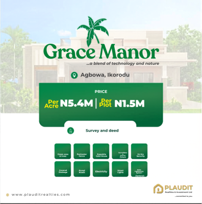 Grace Manor, Ikorodu, Grace Manor, Estate, Agbowa, Ikorodu, Lagos, Mixed-use Land for Sale
