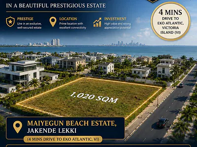 Highly Recommended 1020 SQM of Land