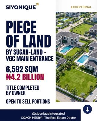 a Rare Opportunity to Own a Landmark Investment Assetpremium Developme, Vgc, Lekki, Lagos, Mixed-use Land for Sale