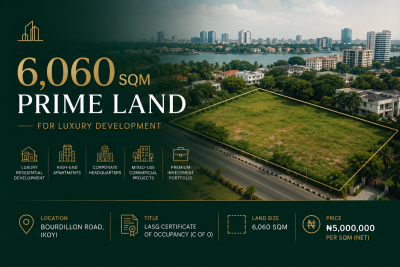 6,060sqm Primd Land  for Luxury Development, Bourdillon Road, Old Ikoyi, Ikoyi, Lagos, Mixed-use Land for Sale