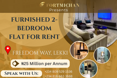 Fully Furnished 2-bedroom Apartment, Freedom Way, Lekki Phase 1, Lekki, Lagos, Flat / Apartment for Rent