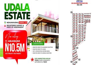 Mixed Use Land, Udala Estate Ndiukwuenu, Awka, Anambra, Mixed-use Land for Sale