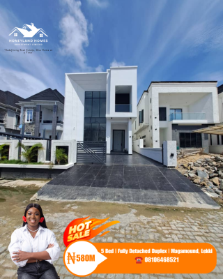5 Bed Fully Detached Duplex, Megamound, Ikota, Lekki, Lagos, Detached Duplex for Sale