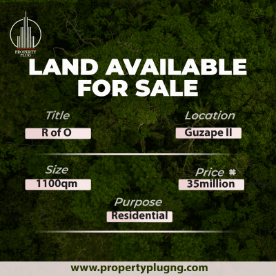 Premium Plot Available at Guzape 2, Guzape District, Abuja, Residential Land for Sale