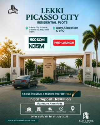 Lekki Picasso City, By Coastal Road Axies, Ibeju Lekki, Lagos, Residential Land for Sale