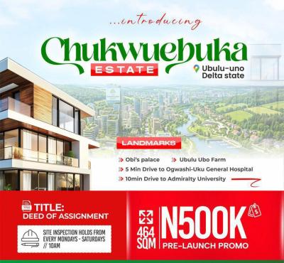Mixed Use Land, Chukwuebuka Estate Ubulu Uno, Aniocha South, Delta, Mixed-use Land for Sale